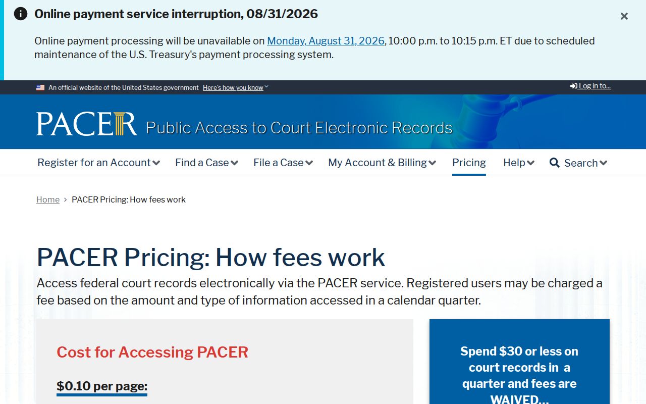 Saginaw residents directory PACER records pricing information